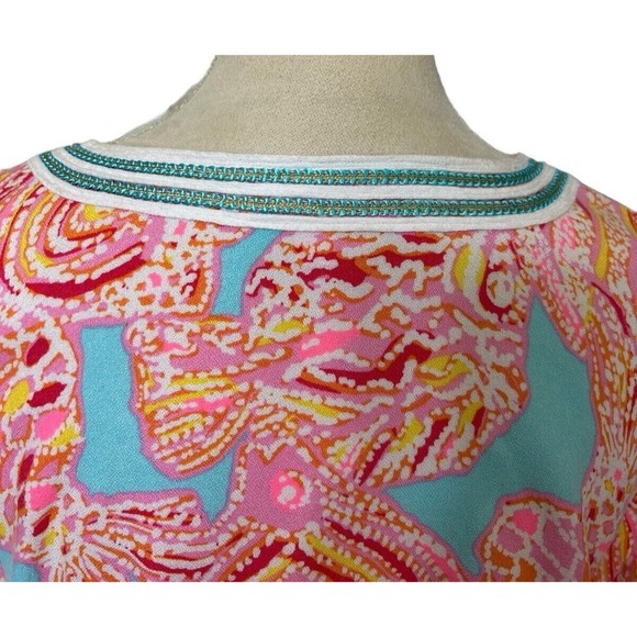 Lilly Pulitzer Harlow Tunic Dress in Breakwater Tini Bikini Rayon Size XS - Picture 7 of 9